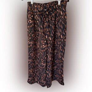 DR2 Black and Orange Wide Leg Pants